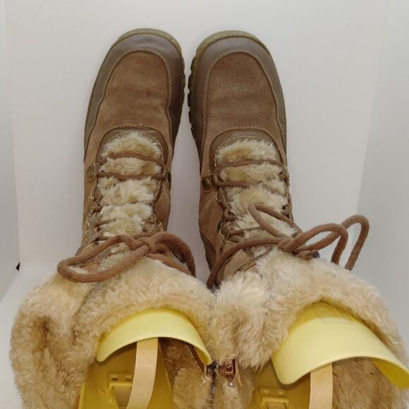G.H. Bass Womens Pre-owned Tall Brown Lined Winter Boots w/Zipper - sz. 9 1/2 - Picture 4 of 4
